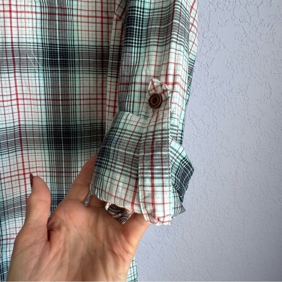 Ariat Women’s Rebar Plaid Button Up Adjustable Long Sleeves Plus Size Shirt - Picture 8 of 10